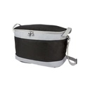 HIELERA BALTY NEGRA CON DETALLES EN GRIS (CAPACIDAD 26 LATAS)