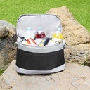 HIELERA BALTY NEGRA CON DETALLES EN GRIS (CAPACIDAD 26 LATAS)