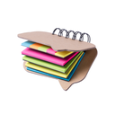 SET DE POST IT EN 4 COLORES (CAPAS) Y BANDERITAS ADHESIVAS EN ESTUCHE RECICLADO NATURAL ESPIRAL