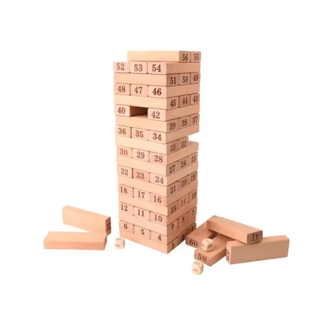 JENGA PEQUEÑO NUMERADO (48 PIEZAS)