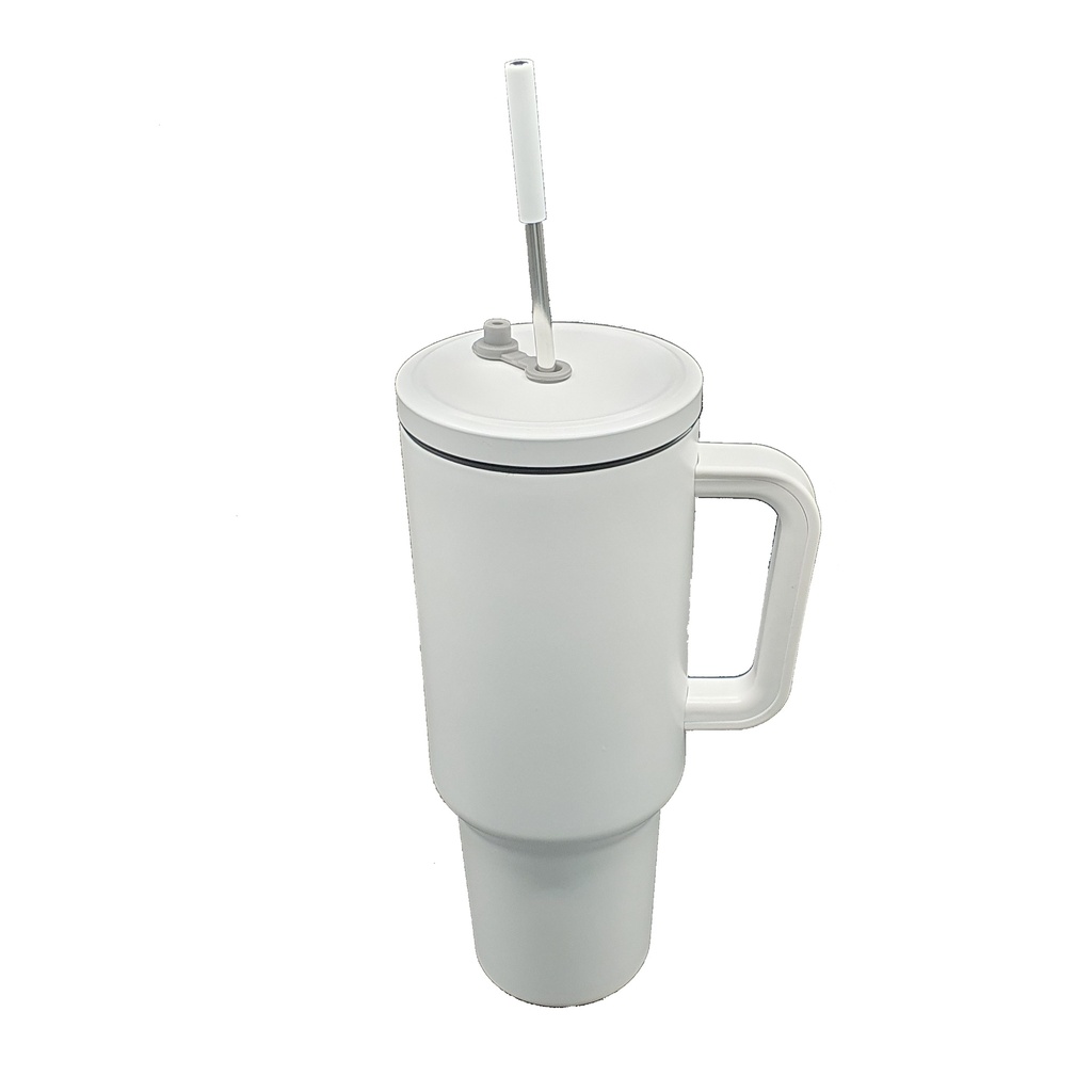 BOTELLA DE ACERO CON ASA  Y CARRIZO 40oz/1250ml