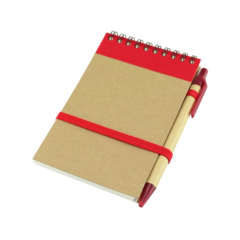 LIBRETA ECOCARD CON BOLÍGRAFO A JUEGO