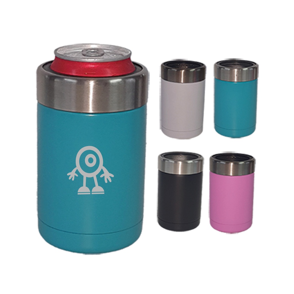 PORTA LATA DE ACERO INOXIDABLE 12ONZ