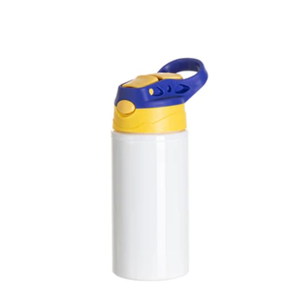 BOTELLA BLANCA CON TAPA EN DOS COLORES 500ML.