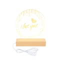 LÁMPARA CON BASE DE MADERA RECTANGULAR