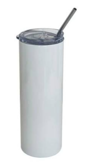 BOTELLA SKINNY 600ML SUBLIMACION CON CARRIZO