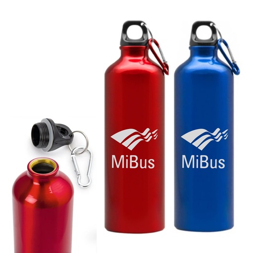[LIVEN] BOTELLA DE ALUMINIO CON TAPA Y CLIP 30OZ