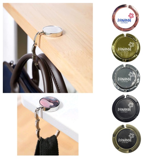 [PR-1196] PORTA CARTERA TIPO BASTON, DE ACERO CON BASE DE FELPA