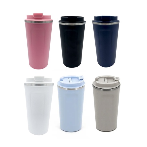 VASO CAFÉ DE METAL, TAPA ANTIDERRAME