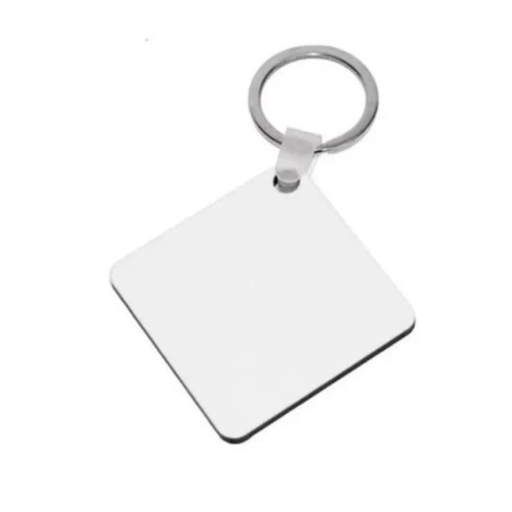 [I026SQ] LLAVERO MDF CUADRADO DOBLE LADO SUBLIMABLE