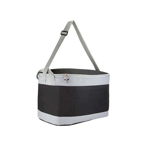 [SIN-126] HIELERA BALTY NEGRA CON DETALLES EN GRIS (CAPACIDAD 26 LATAS)