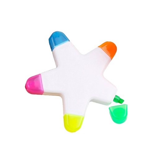 [BMRK-045] RESALTADOR DE ESTRELLA DELGADA CON 5 COLORES