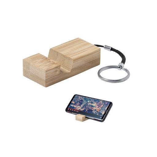 [BM-511] SOSTENEDOR DE MADERA PARA CELULAR MINI LLAVERO